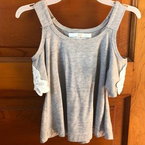 Little Girls Cold Shoulder Top